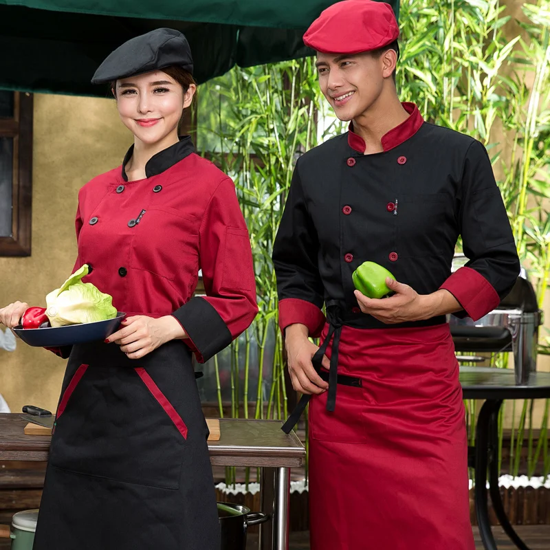 New Summer Chef Uniform Long Sleeved Double Breasted Restaurant Cook Uniforms Work Wear Hotel Cook Clothes DZY20
New Summer Chef Uniform Long Sleeved Double Breasted Restaurant Cook Uniforms Work Wear Hotel Cook Clothes DZY20