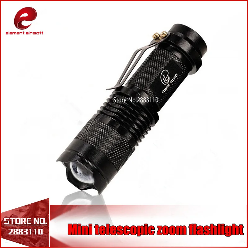 Миниатюрный Телескопический фонарик Element Airsoft EX421, тактический, с зумом, для оружия
Миниатюрный Телескопический фонарик Element Airsoft EX421, тактический, с зумом, для оружия