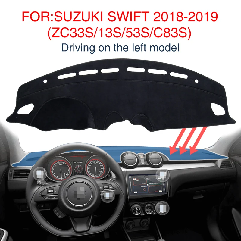 Коврик для приборной панели SUZUKI SWIFT (ZC33S/13S/53S/C83S) 2018, Противоскользящий коврик для приборной панели, изоляционный черный коврик, аксессуары
Коврик для приборной панели SUZUKI SWIFT (ZC33S/13S/53S/C83S) 2018, Противоскользящий коврик для приборной панели, изоляционный черный коврик, аксессуары