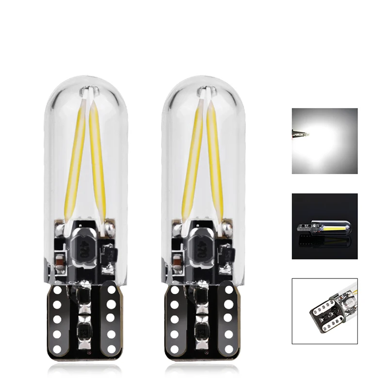 2 шт., новинка 2017, светодиодная лампа T10 led w5w с нитью Cob, стекло, светильник, автомобильная лампа 12 В, 24 В, Стайлинг автомобиля
2 шт., новинка 2017, светодиодная лампа T10 led w5w с нитью Cob, стекло, светильник, автомобильная лампа 12 В, 24 В, Стайлинг автомобиля