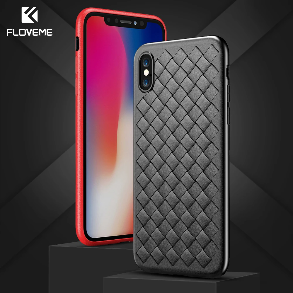Новинка Лидер продаж! Чехол FLOVEME для iPhone 8 7 Plus роскошный классический тканый чехол
