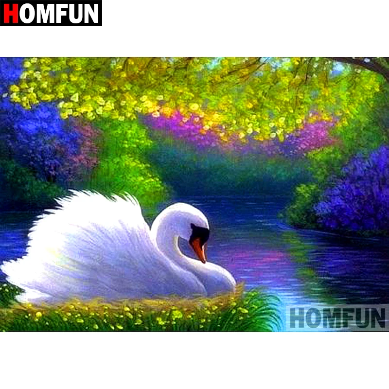 HOMFUN 5D DIY Diamond Painting Full Square/Round Drill "Swan Lake" Embroidery Cross Stitch gift Home Decor Gift A07905
HOMFUN 5D DIY Diamond Painting Full Square/Round Drill "Swan Lake" Embroidery Cross Stitch gift Home Decor Gift A07905