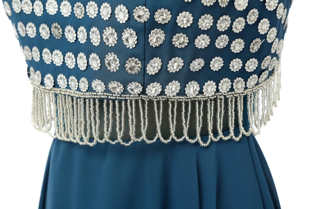 Blue Robe De Soiree A-line High Collar Floor Length Chiffon Beaded Crystals Long Prom Dresses Prom Gown Evening Dresses
Blue Robe De Soiree A-line High Collar Floor Length Chiffon Beaded Crystals Long Prom Dresses Prom Gown Evening Dresses