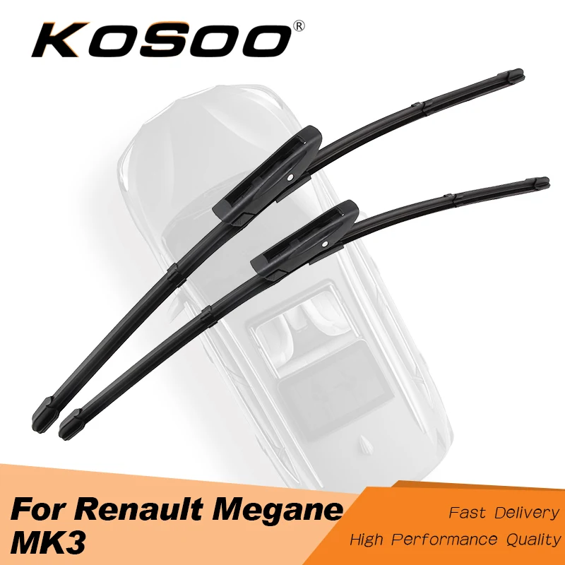 KOSOO For Renault Megane MK3 Hatchback/CC/Tourer/Coupe 2008 2009 2010 2011 2012 2013 2014 2015 2016 Auto Rubber Wiper Blades
KOSOO For Renault Megane MK3 Hatchback/CC/Tourer/Coupe 2008 2009 2010 2011 2012 2013 2014 2015 2016 Auto Rubber Wiper Blades
