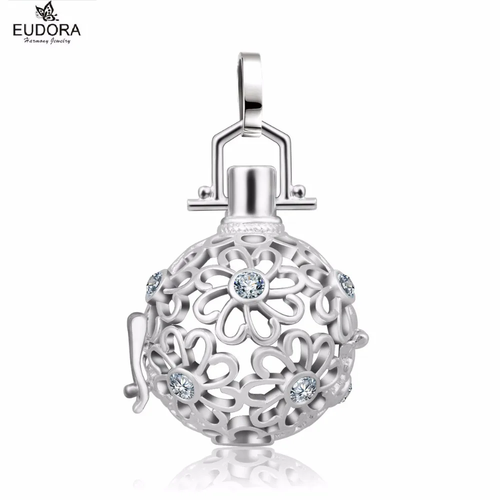 Eudora Harmony Ball Crystal Flower Angel Caller Bola Cage Pendant 20mm Eudora Harmony Ball Floral Locket Pendants Jewelry 5PCS
Eudora Harmony Ball Crystal Flower Angel Caller Bola Cage Pendant 20mm Eudora Harmony Ball Floral Locket Pendants Jewelry 5PCS
