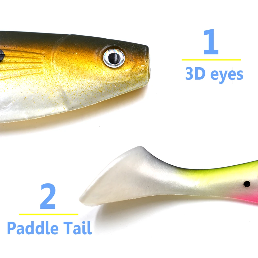 1 шт. плавающие мягкие силиконовые приманки MNFT 15 см/26 г легко линяют ручной хвост