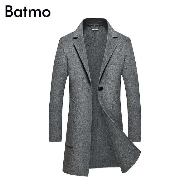 Batmo 2018 new arrival winter high quality double side wool casual gray trench coat men,men's long winter coat 85839
Batmo 2018 new arrival winter high quality double side wool casual gray trench coat men,men's long winter coat 85839