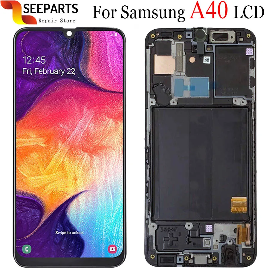 Оригинальный ЖК-дисплей Super AMOLED для Samsung A40 2019 A405, ЖК-дисплей A40, ЖК-дисплей для Samsung A40, A405, A405F/DS, сенсорный ЖК-экран с дигитайзером в сборе
Оригинальный ЖК-дисплей Super AMOLED для Samsung A40 2019 A405, ЖК-дисплей A40, ЖК-дисплей для Samsung A40, A405, A405F/DS, сенсорный ЖК-экран с дигитайзером в сборе