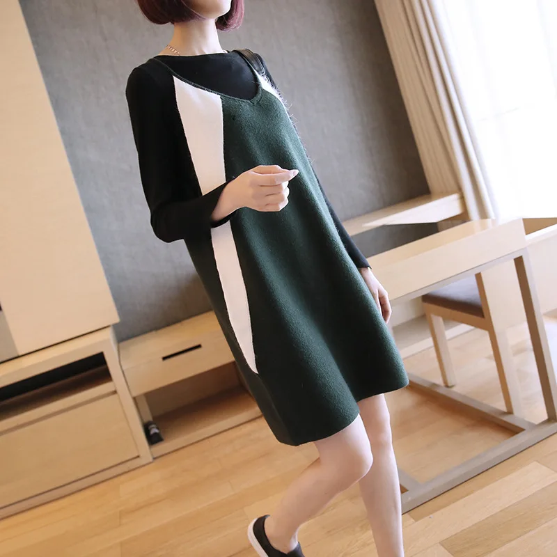 Autumn new sweater 2018 Korean fashion women's long loose loose large size knit vest dress
Autumn new sweater 2018 Korean fashion women's long loose loose large size knit vest dress