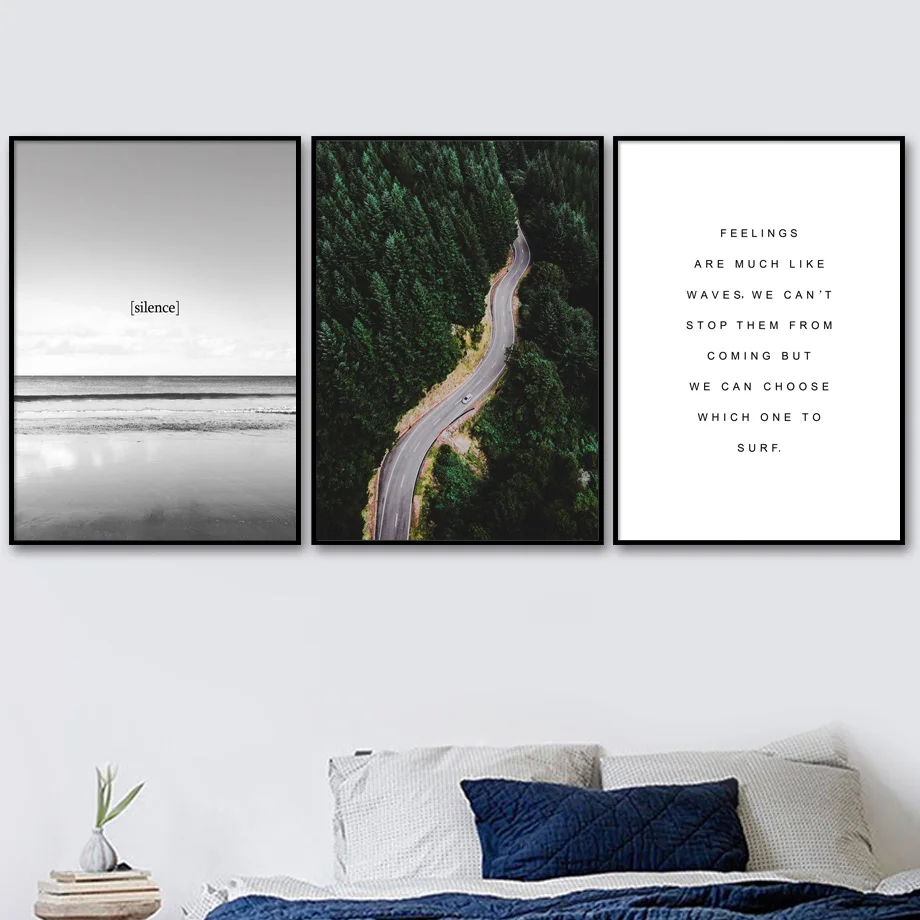 Forest Road Sea Beach Quotes Landscape Nordic Posters And Prints Wall Art Canvas Painting Wall Pictures For Living Room Decor
Forest Road Sea Beach Quotes Landscape Nordic Posters And Prints Wall Art Canvas Painting Wall Pictures For Living Room Decor