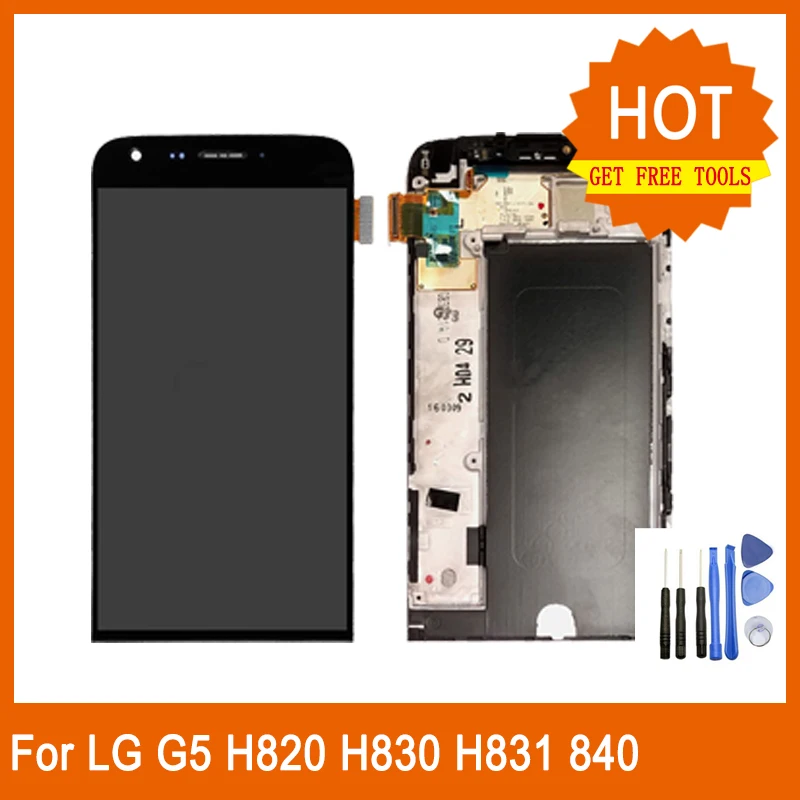 Для LG G5 h820 h830 840 H850 5 3 "Оригинальный сенсорный экран дигитайзер ЖК дисплей в