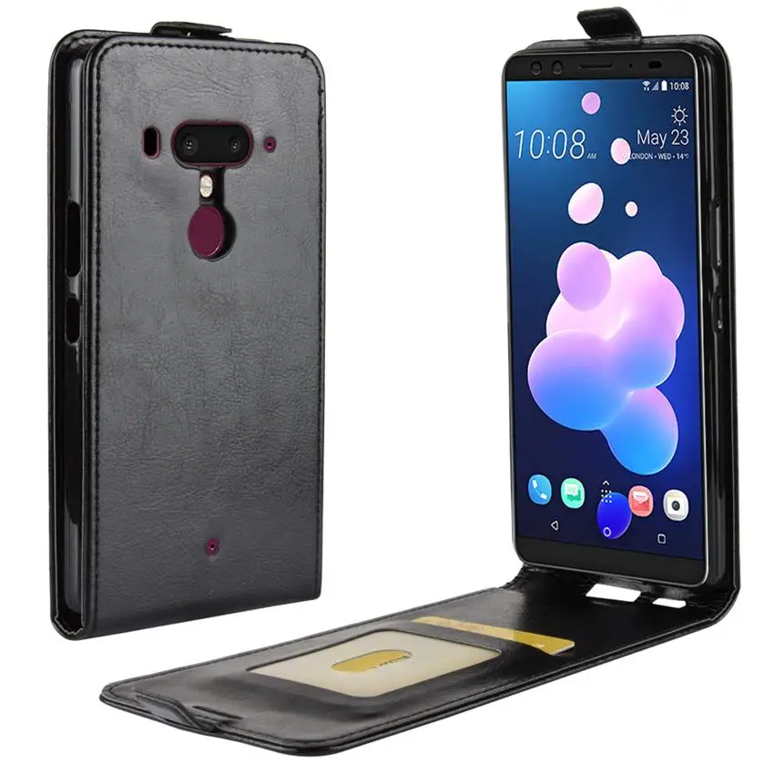 Кожаный чехол-Бумажник для HTC U12 Plus u12 + Защитная пленка экрана Life U12Plus Desire 12 12S |