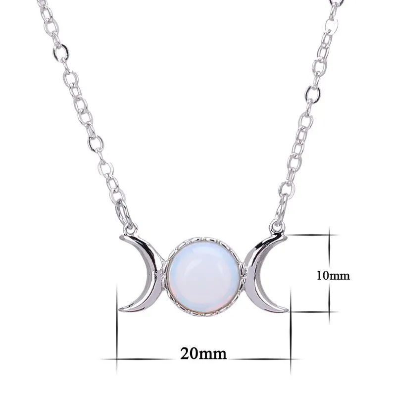 SEDmart Opal Bead Triple Goddess Moon Pendant Necklace Healing Crystal Natural Stone Sailor Moon Necklace for Women
SEDmart Opal Bead Triple Goddess Moon Pendant Necklace Healing Crystal Natural Stone Sailor Moon Necklace for Women