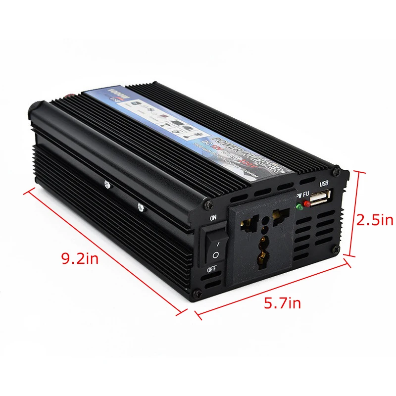 Car Inverter AC 220/110V 1000W Modified Sine Wave Car Charger Power Inverter Converter 12 v to 220v Universal Power Inverter
Car Inverter AC 220/110V 1000W Modified Sine Wave Car Charger Power Inverter Converter 12 v to 220v Universal Power Inverter