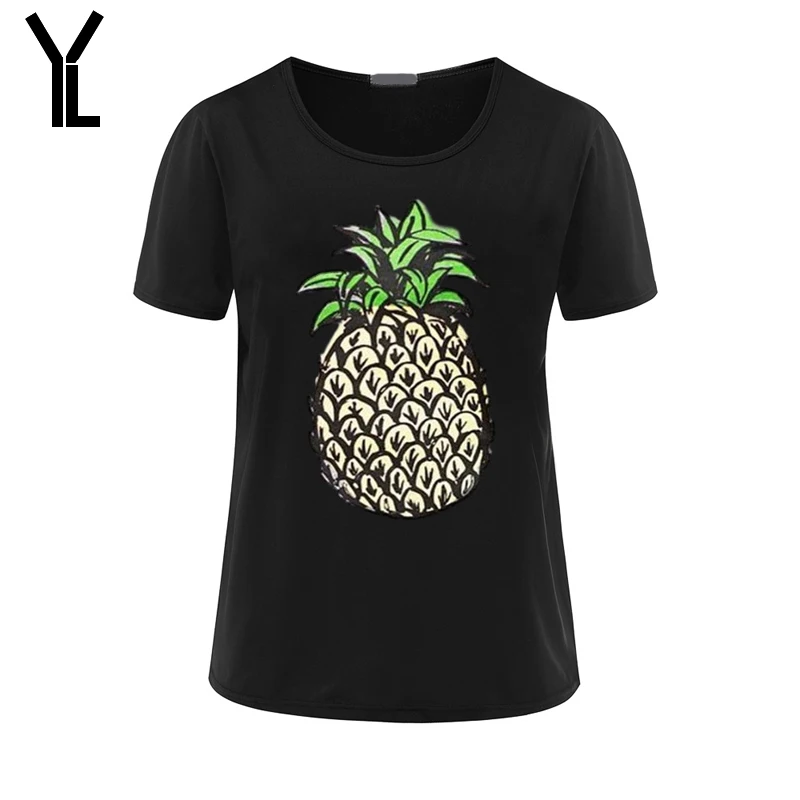 Women T-Shirt O Neck Fashion New Style Casual Printed Tshirt Harajuku Crop Top Pineapple Printed Wild T-Shirt
Women T-Shirt O Neck Fashion New Style Casual Printed Tshirt Harajuku Crop Top Pineapple Printed Wild T-Shirt