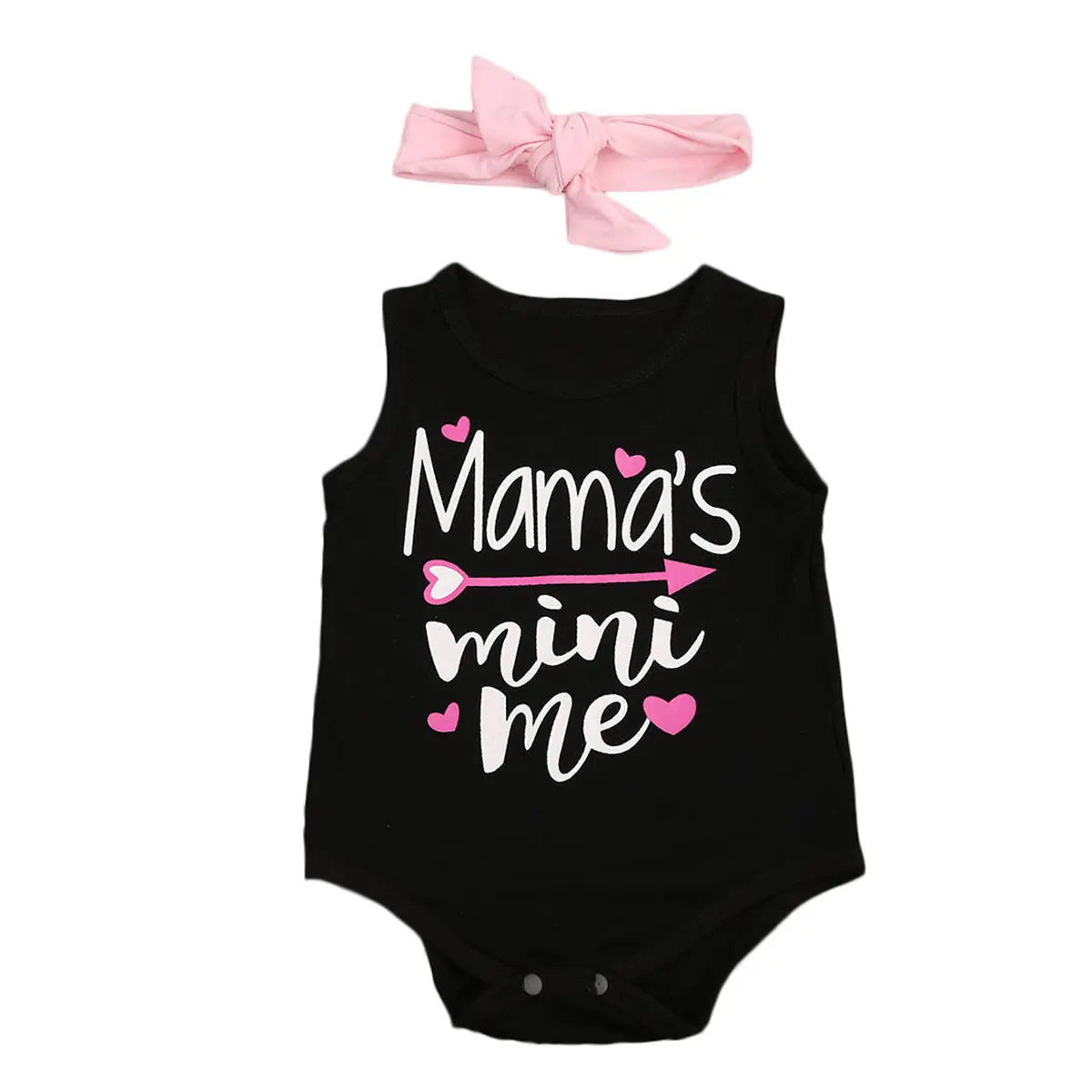 Pudcoco/боди для новорожденных девочек одежда с надисью Mamas Mini надписью Me и повязкой