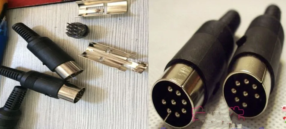 MIDI Connection DIN plug DIN socket 8 PIN Male Inline DIN-8P Plug Socket Audio AV Connector
MIDI Connection DIN plug DIN socket 8 PIN Male Inline DIN-8P Plug Socket Audio AV Connector