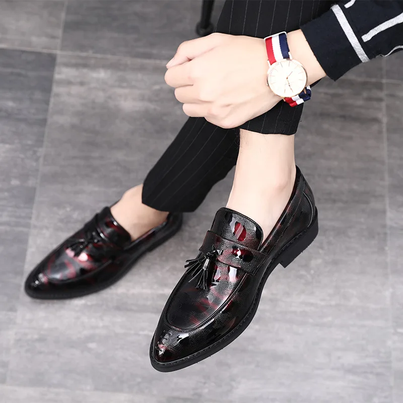 Stephoes Men Fashion Oxfords Shoes Men Leather Pointed Toe Tassels Work Shoes Male Party Office Wedding Dress Shoes Big Size
Stephoes Men Fashion Oxfords Shoes Men Leather Pointed Toe Tassels Work Shoes Male Party Office Wedding Dress Shoes Big Size