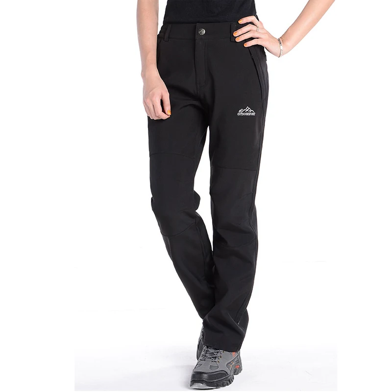 Women fleece pants windproof waterproof winter soft shell trousers female thickening thermal
Women fleece pants windproof waterproof winter soft shell trousers female thickening thermal