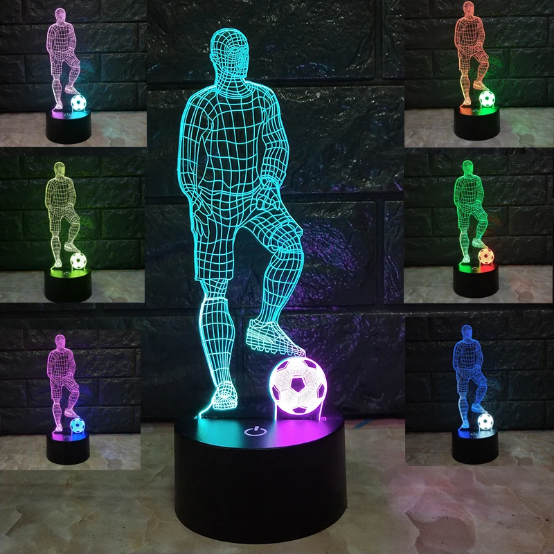 Creative 3D Football Light In Led Night Lights Touch Control Table Lamp For Bedroom Room Decor Or Perfect Gift For Children
Creative 3D Football Light In Led Night Lights Touch Control Table Lamp For Bedroom Room Decor Or Perfect Gift For Children