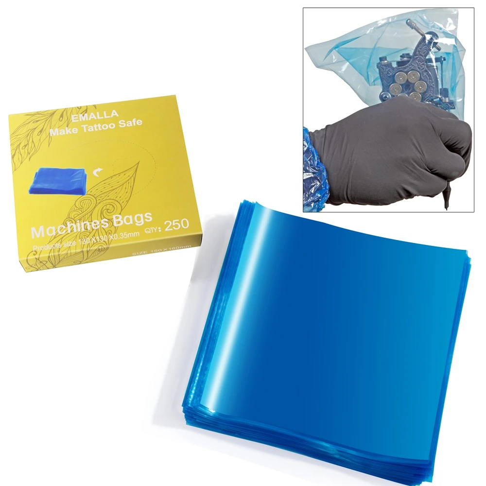 New 250Pcs Blue Disposable Tattoo Machines Sleeves Bags Supply 130*130mm Plastic Covers Bags For Tattoo Machine Free Shipping
New 250Pcs Blue Disposable Tattoo Machines Sleeves Bags Supply 130*130mm Plastic Covers Bags For Tattoo Machine Free Shipping