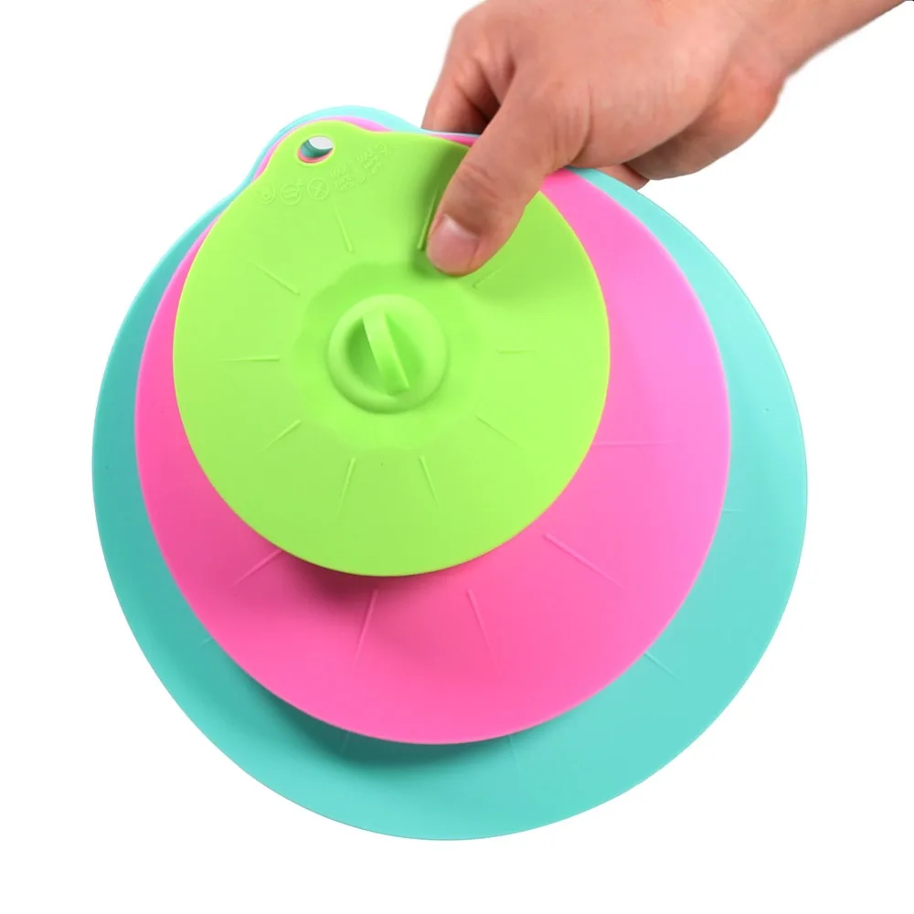 Silicone Suction Lids Airtight Seal - Easy To Apply Remove Pot Covers, Fit Any Round Container Flat Rim, Great for Frying Pans
Silicone Suction Lids Airtight Seal - Easy To Apply Remove Pot Covers, Fit Any Round Container Flat Rim, Great for Frying Pans
