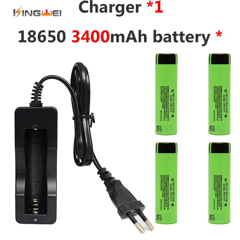 Аккумулятор KingWei литий-ионный, 4x3400 мА · ч, для Panasonic, 18650 NCR18650B + 1 зарядное устройство для фонарика
Аккумулятор KingWei литий-ионный, 4x3400 мА · ч, для Panasonic, 18650 NCR18650B + 1 зарядное устройство для фонарика
