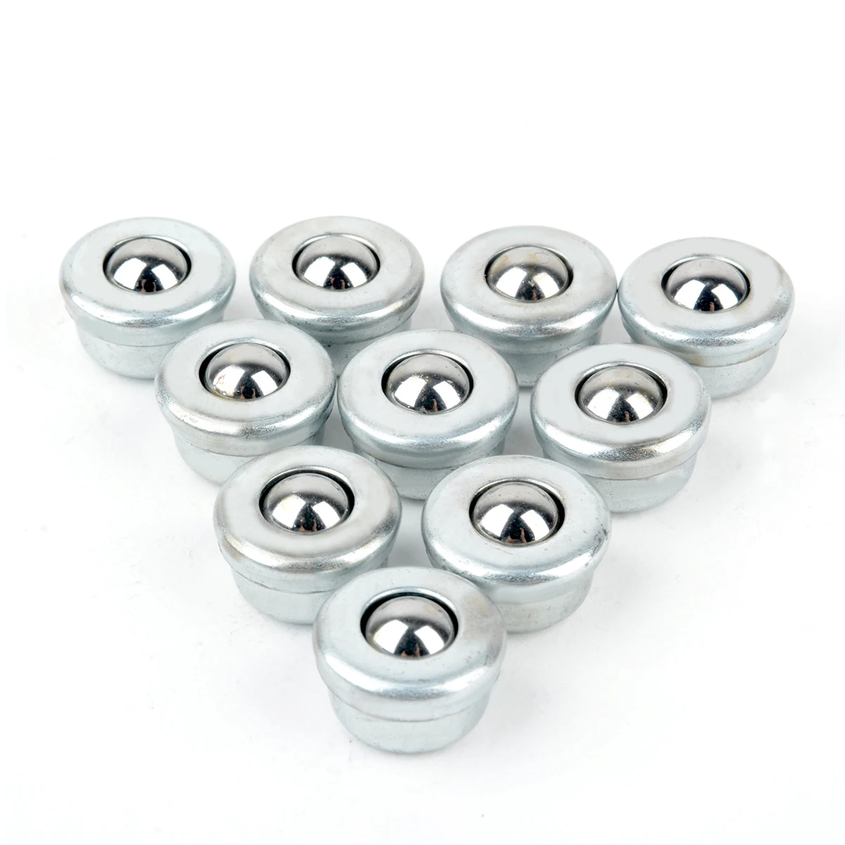 

10Pcs/Set Mini Metal Conveyor Ball CY-8H Diameter 8mm Sliver Ball Transfer Bearing Unit Conveying Roller Wheels Replacment