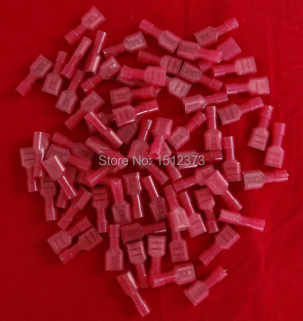 25piece/bag Double Crimp Nylon Full-insulating Female terminl 22-18AWG(0.5-1.5 square meter) FDFNY1.25-250 red color
25piece/bag Double Crimp Nylon Full-insulating Female terminl 22-18AWG(0.5-1.5 square meter) FDFNY1.25-250 red color