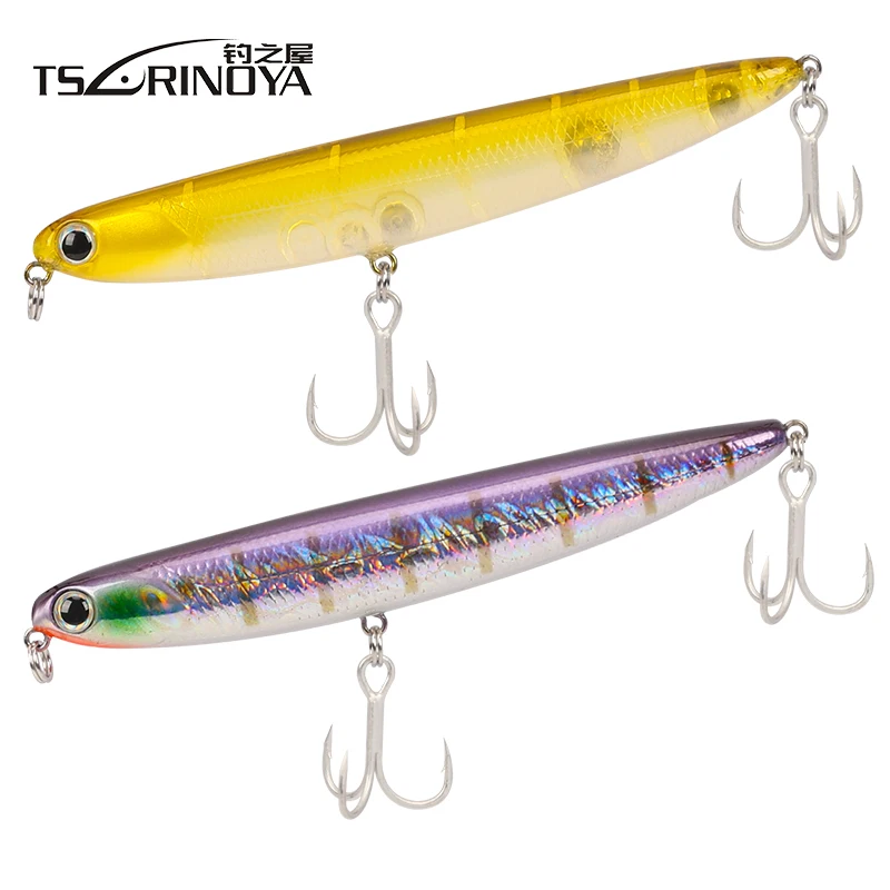 TSURINOYA Pencil Bait 110mm/13g(0.46oz) Topwater 6 Colors 3D Eyes Hard Lure Wobblers Leurre Souple Isca Artificial Para Pesca
TSURINOYA Pencil Bait 110mm/13g(0.46oz) Topwater 6 Colors 3D Eyes Hard Lure Wobblers Leurre Souple Isca Artificial Para Pesca