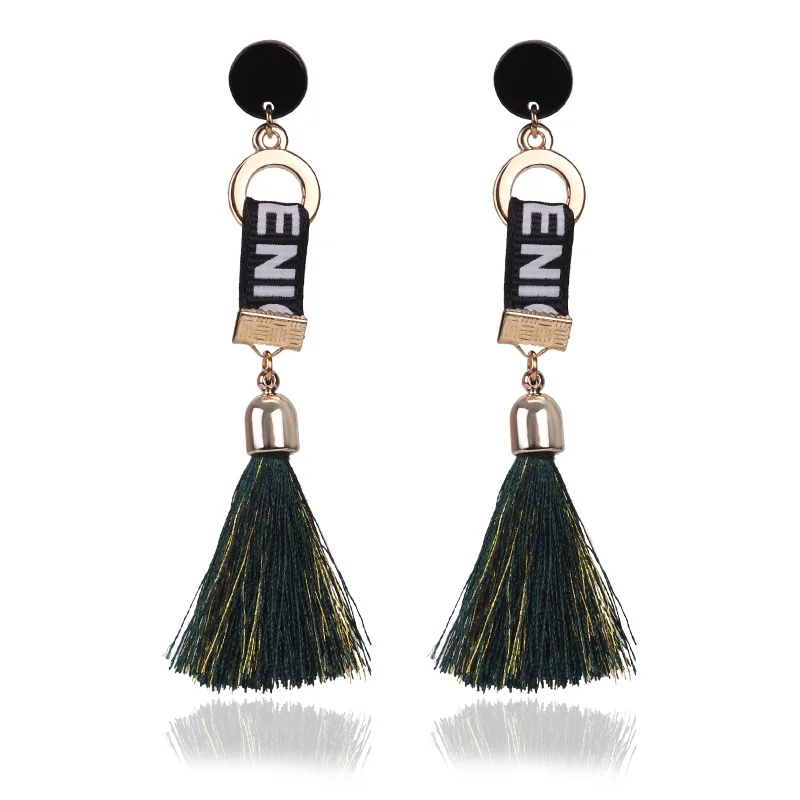 Fashion Bohemian Long Statement Tassel Drop Earrings Luxury Acrylic Alloy Earrings for Women Dangle Earrings
Fashion Bohemian Long Statement Tassel Drop Earrings Luxury Acrylic Alloy Earrings for Women Dangle Earrings