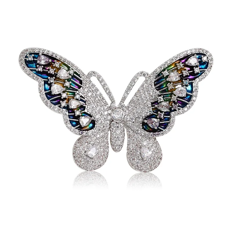 New Korean Style CZ butterfly Pin brooch for female elegant costume scares buckle ornament jewelry accessories
New Korean Style CZ butterfly Pin brooch for female elegant costume scares buckle ornament jewelry accessories