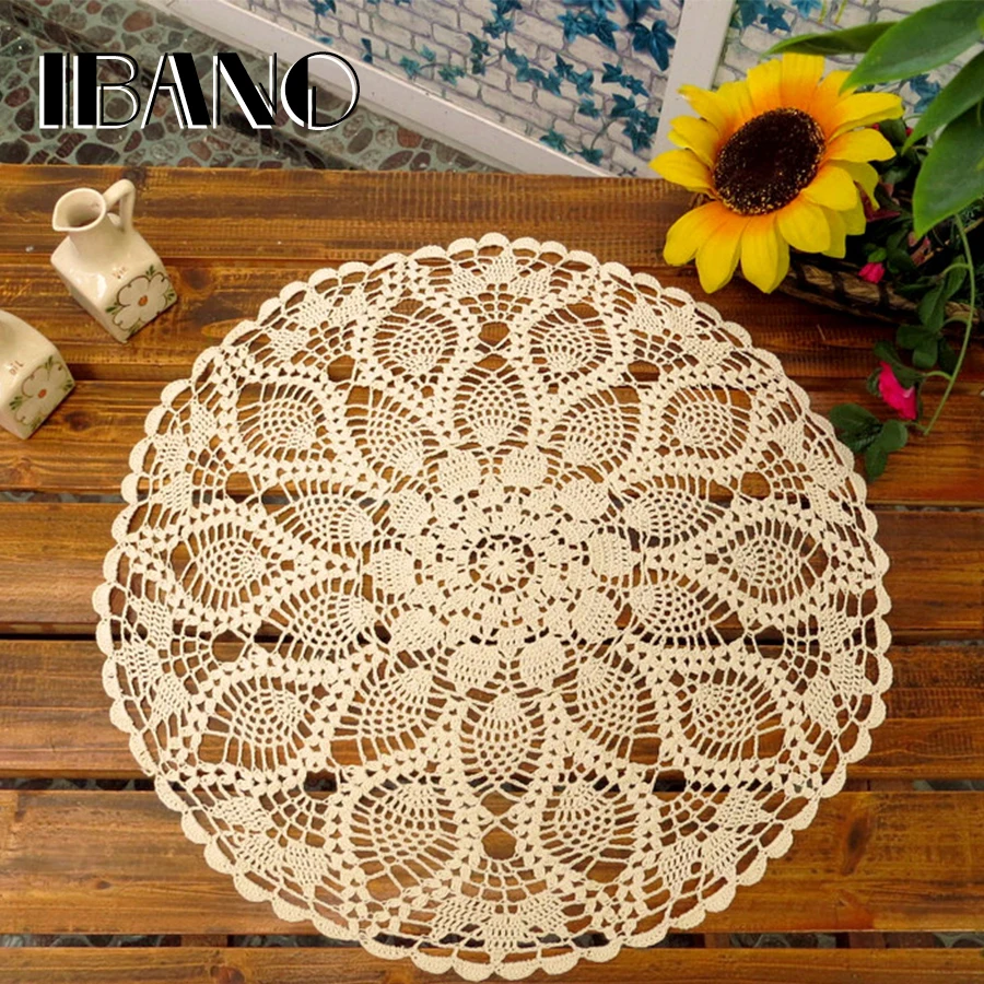 Круглая винтажная подставка для вязания крючком 55/60 см|crochet table cloth|table clothcrochet |