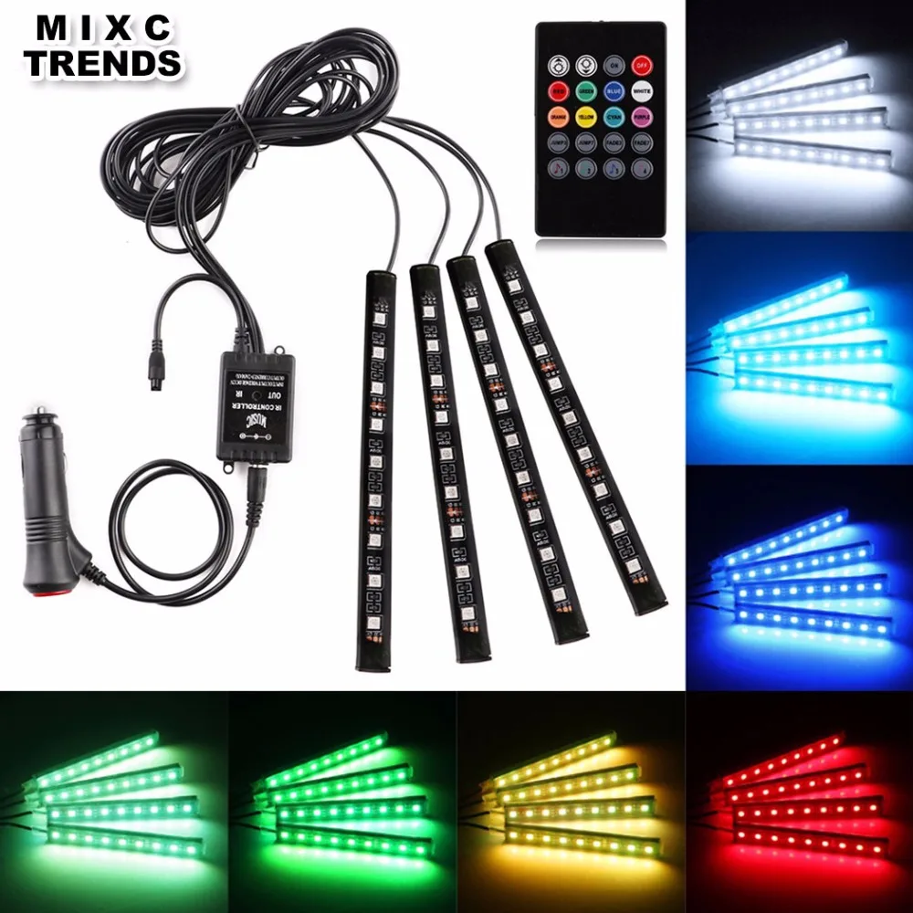 MIXCTRENDS Car Interior Decorative Atmosphere Neon Light Flexible LED Wireless RGB Voice Sensor Sound music control strip Lights
MIXCTRENDS Car Interior Decorative Atmosphere Neon Light Flexible LED Wireless RGB Voice Sensor Sound music control strip Lights