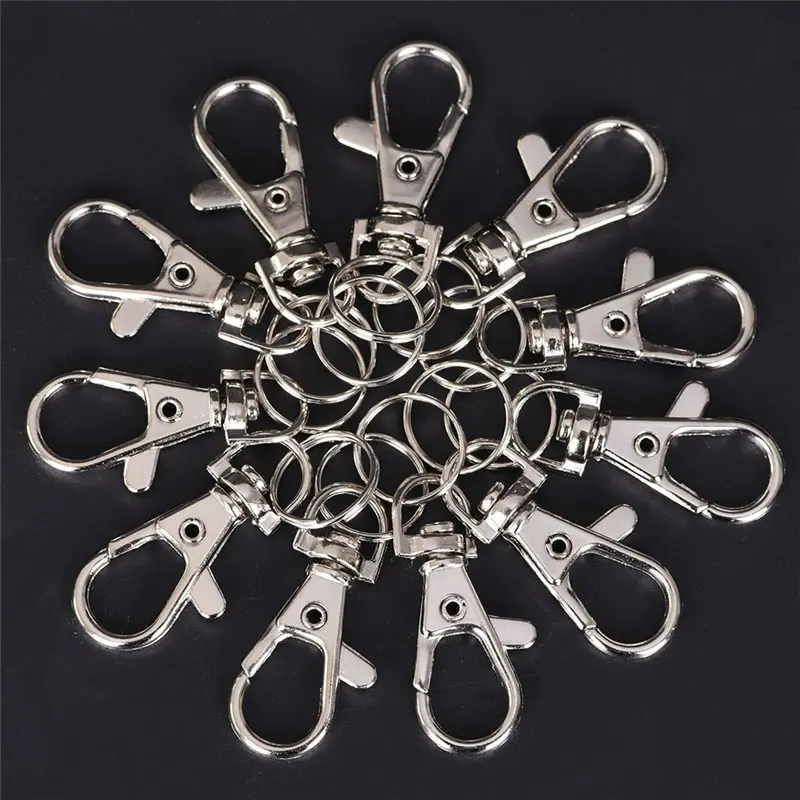 10PCS Metal Lobster Trigger Swivel Clasp Hooks Clip Buckle Jewellery Making Arts Crafts Key Ring Keychain Sleutelhanger Ring
10PCS Metal Lobster Trigger Swivel Clasp Hooks Clip Buckle Jewellery Making Arts Crafts Key Ring Keychain Sleutelhanger Ring