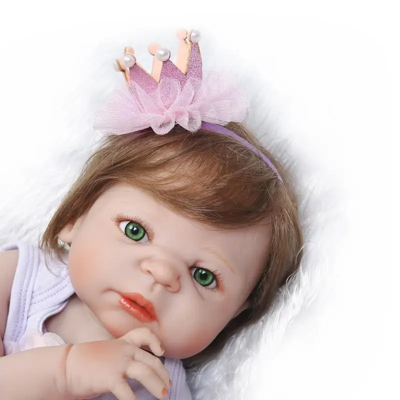 Новорожденных девочек чистые Reborn Baby Doll девушка тела винилсиликоновых для