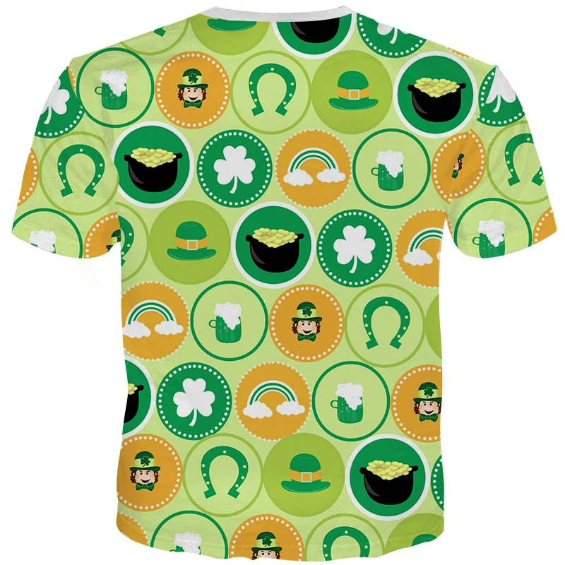 YFFUSHI New Male 3d T shirts Green 3d T shirts St. Patrick's Day T shirt Summer 3d Print O-neck Tees Men Tops Streetwear
YFFUSHI New Male 3d T shirts Green 3d T shirts St. Patrick's Day T shirt Summer 3d Print O-neck Tees Men Tops Streetwear