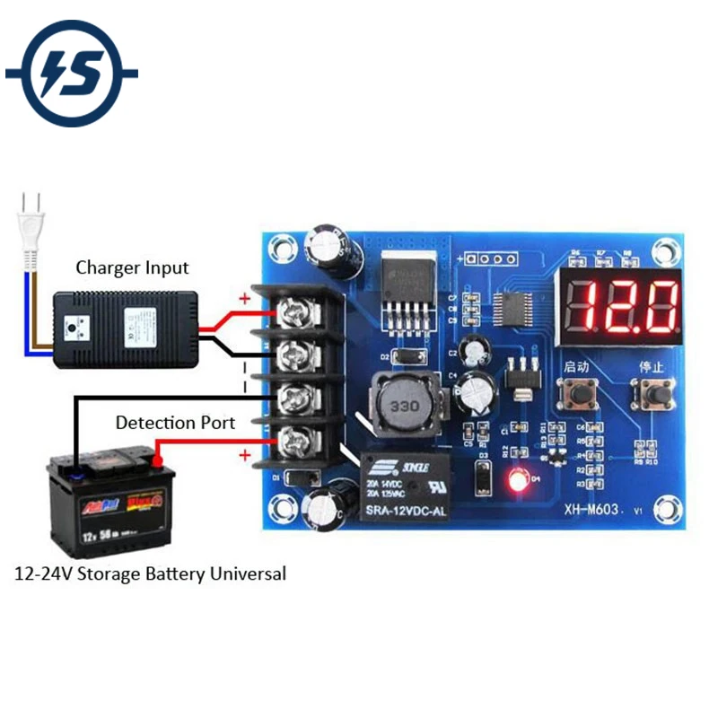 XH-M603 Battery Protection Board Charging Control Module 12-24V Storage Lithium Charger Control Switch
XH-M603 Battery Protection Board Charging Control Module 12-24V Storage Lithium Charger Control Switch