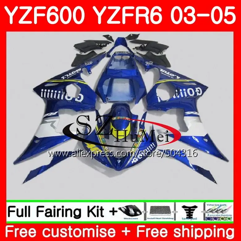 Корпус для YAMAHA YZF600 YZF R6 R 6 03 YZF 600 кузов 67SH11 YZFR6 03 04 05 Φ 2003 2004 2005 Обтекатели Blue GO!
Корпус для YAMAHA YZF600 YZF R6 R 6 03 YZF 600 кузов 67SH11 YZFR6 03 04 05 Φ 2003 2004 2005 Обтекатели Blue GO!