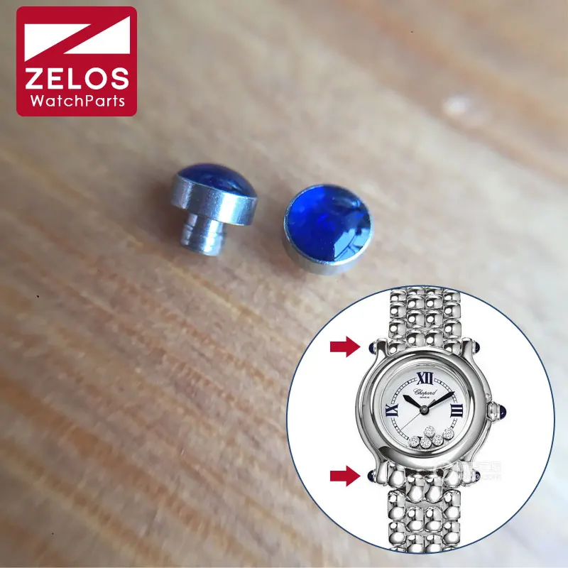 2pieces/set blue screw tube head for chopard HAPPY DIAMONDS watch band screw rod parts
2pieces/set blue screw tube head for chopard HAPPY DIAMONDS watch band screw rod parts