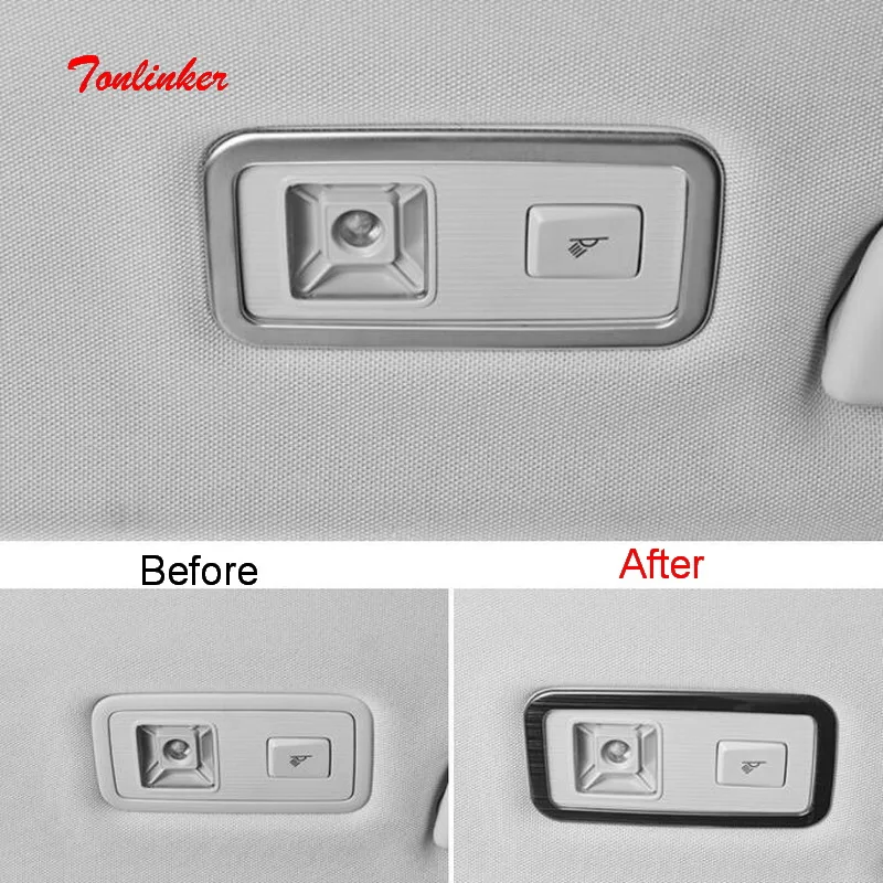 Tonlinker Interior Rear reading light Cover sticker for Volkswagen T-ROC 2018-19 Car styling 2 PCS Stainless steel Cover sticker
Tonlinker Interior Rear reading light Cover sticker for Volkswagen T-ROC 2018-19 Car styling 2 PCS Stainless steel Cover sticker