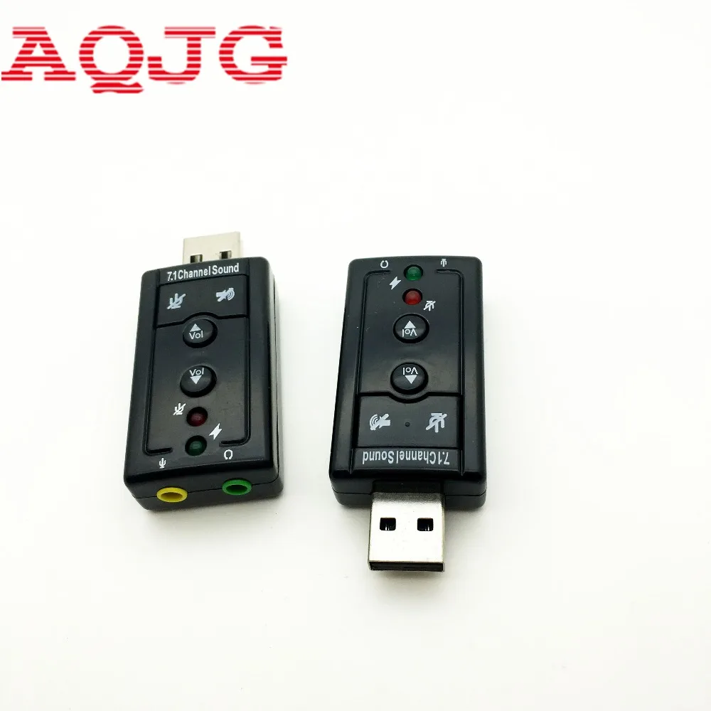 

External USB AUDIO SOUND CARD ADAPTER VIRTUAL 7.1 ch USB 2.0 Mic Speaker Audio Headset Microphone 3.5mm Jack Converter