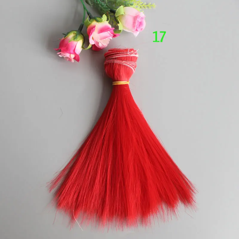 5pcs/lot 15*100cm Straight Bright Natural Colors Synthetic Hair Wefts for Dolls 1/3 1/4 1/6 BJD Doll DIY Wigs Accessories
5pcs/lot 15*100cm Straight Bright Natural Colors Synthetic Hair Wefts for Dolls 1/3 1/4 1/6 BJD Doll DIY Wigs Accessories