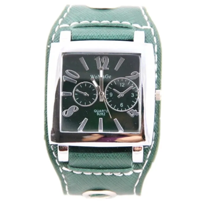 

Fashion WoMaGe Brand Watch Women Wristwatches Square Big Dial Quartz Casual Numbers & Strips Hours Pu Leather Watches