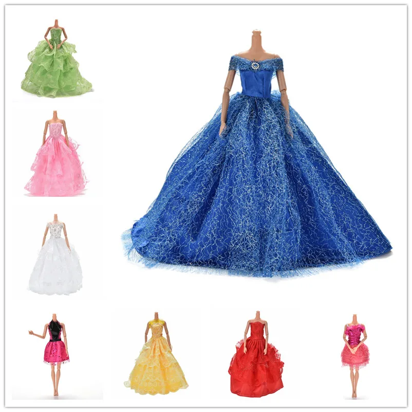 11.11 Sale Colorful Elegant Handmade Summer Bridal Gown Princess Dress Clothes Wedding Party Dress For Barbie Doll Acessories
11.11 Sale Colorful Elegant Handmade Summer Bridal Gown Princess Dress Clothes Wedding Party Dress For Barbie Doll Acessories