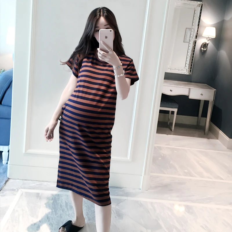 New Maternity Dress Striped Cotton Dresses For Pregnant Women Maternidade Pregnancy Clothes Summer Fashion Clothing Plus Size
New Maternity Dress Striped Cotton Dresses For Pregnant Women Maternidade Pregnancy Clothes Summer Fashion Clothing Plus Size