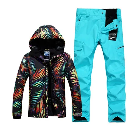 GSOU SNOW Men's Single Double Board Ski Suit Outdoor Winter Thickening Warm Windproof Waterproof Ski Jacket Ski Pants Size XS-XL
GSOU SNOW Men's Single Double Board Ski Suit Outdoor Winter Thickening Warm Windproof Waterproof Ski Jacket Ski Pants Size XS-XL