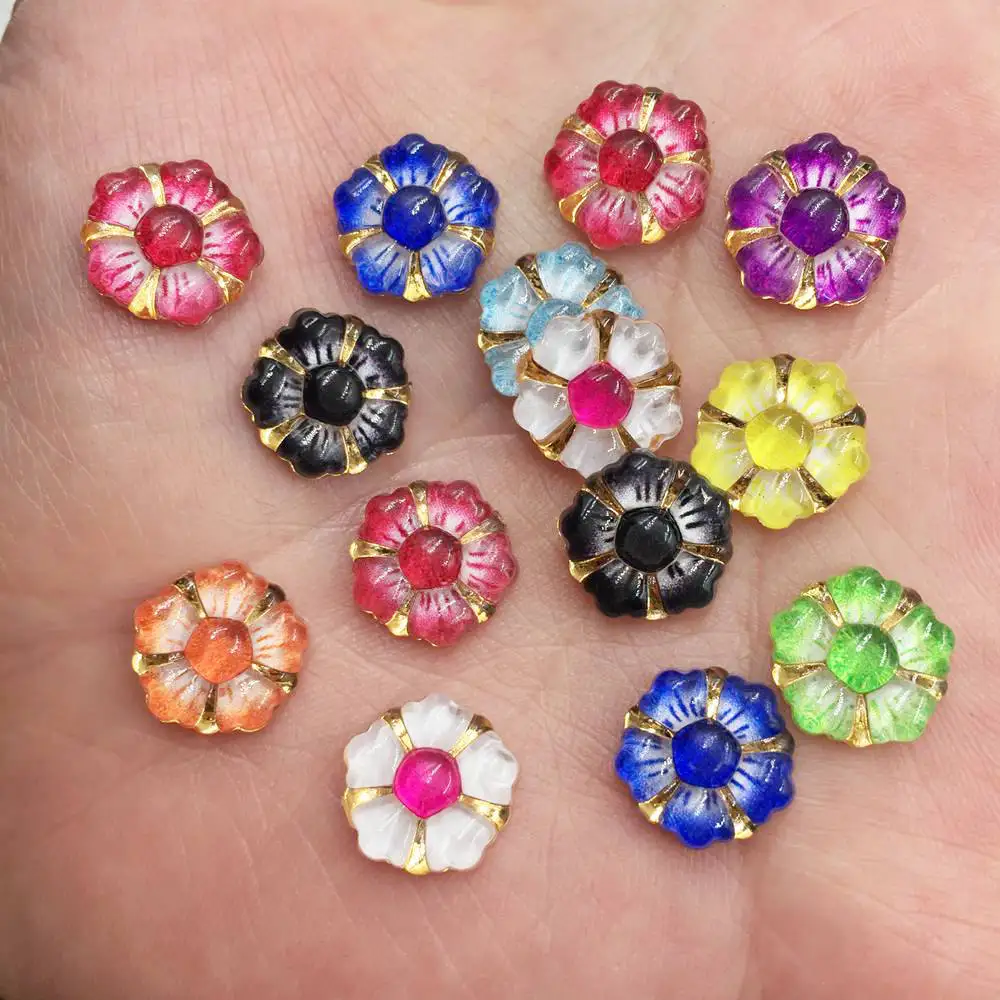 60pcs Shiny Resin 12mm Colorful Phnom Penh Flower Flatback Rhinestone Ornaments DIY Wedding Appliques Craft W78
60pcs Shiny Resin 12mm Colorful Phnom Penh Flower Flatback Rhinestone Ornaments DIY Wedding Appliques Craft W78