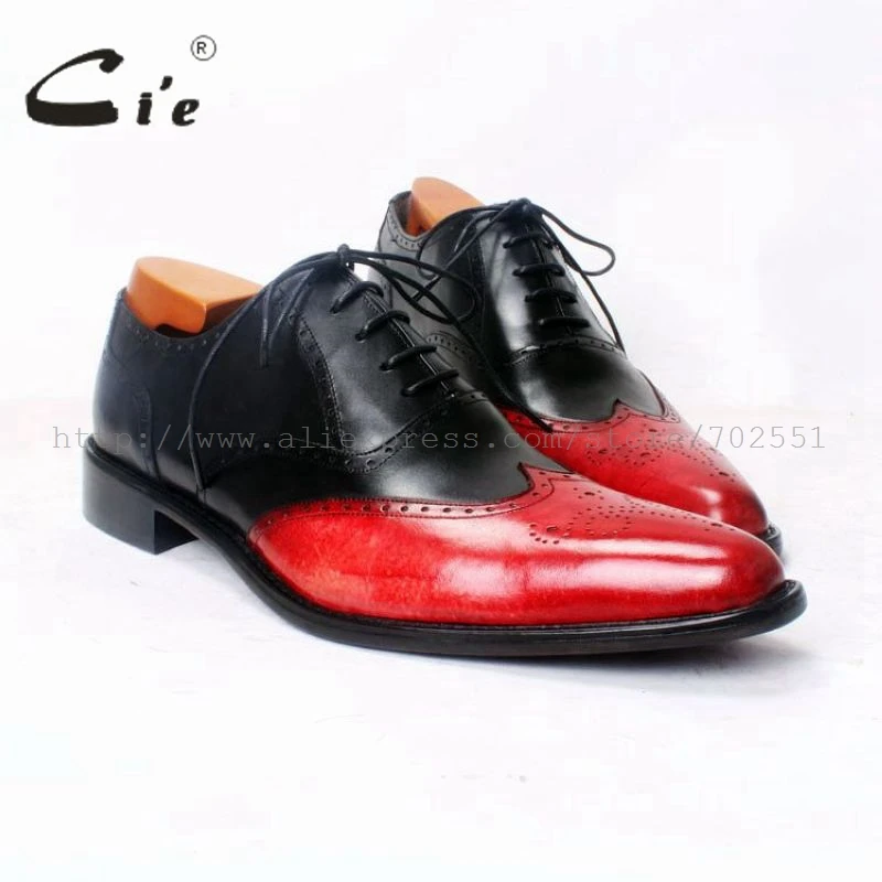 cie Pointed Toe Full Brogues Bespoke Handmade Men's Oxford Black Red Mixed Colors Lacing Casual Breathable Leather Shoe OX372
cie Pointed Toe Full Brogues Bespoke Handmade Men's Oxford Black Red Mixed Colors Lacing Casual Breathable Leather Shoe OX372