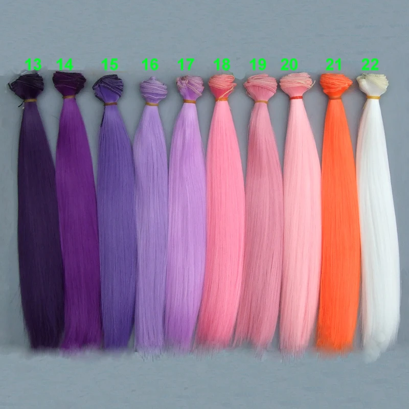 30cm long strraight doll hair Pink white brown purple color orange white color straight BJD doll Hair Treeses diy doll wigs
30cm long strraight doll hair Pink white brown purple color orange white color straight BJD doll Hair Treeses diy doll wigs